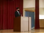 校長先生のお話の様子です。