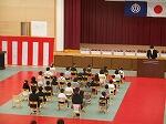 校長先生による式辞の様子です。