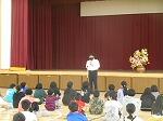 校長先生のお話の様子です。