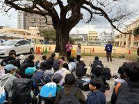 帰校式のあいさつ